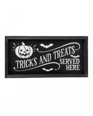 Halloween Wandbild "Tricks and Treats Served Here" 41cm