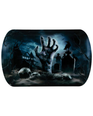 Halloween Zombie Friedhof Tablett
