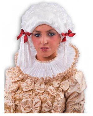 Harlekinkragen mit Spitze Weiß