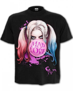Harley Quinn Mad Love T-Shirt Black M
