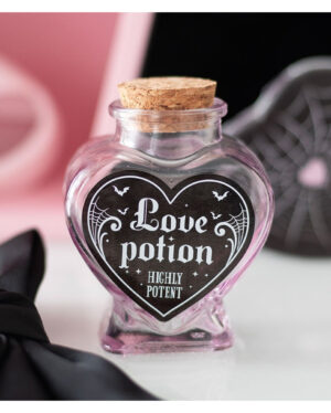 Herzförmige "Love Potion" Giftflasche 8cm