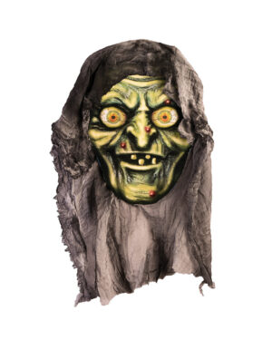 Hexen Kopf Deko mit Stoff