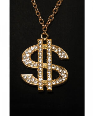 Hip Hop Goldkette mit Dollarzeichen