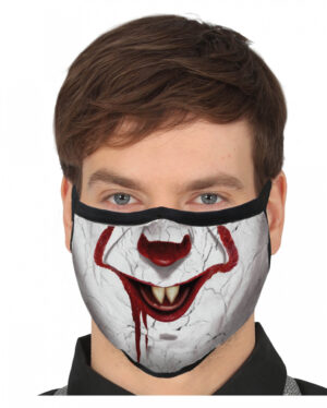 Horror-Clown 3-lagige Alltagsmaske