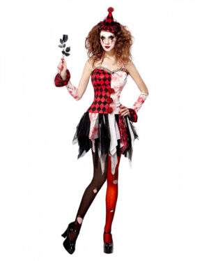 Horror Harlekin Damenkostüm XL