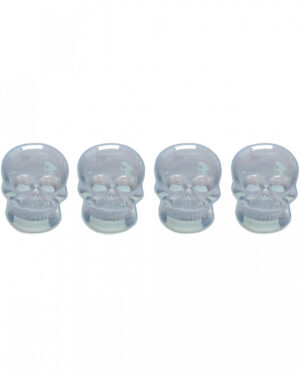 Irisierende Totenkopfteller 4er Set 18cm