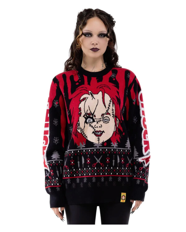 KILLSTAR Chucky Wanna Play Strick Sweater XL