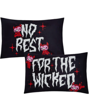 KILLSTAR Gloomy Bear Kissenhüllen 2er Set 48x76cm