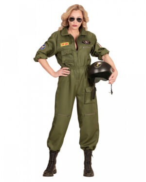 Kampfjet Pilotin Damen Kostüm XL