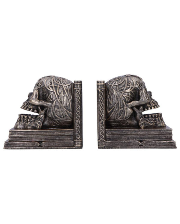 Keltische Totenkopf Buchstützen 2er-Set 13cm