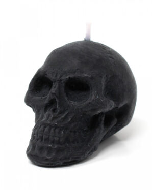 Kleine Totenkopf Kerze mit Vanille Duft 6