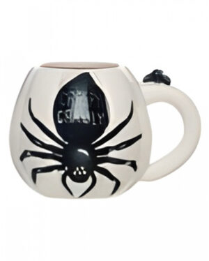 Kürbis Tasse mit schwarzer Spinne