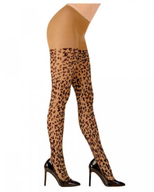 Leoparden Muster Strumpfhose