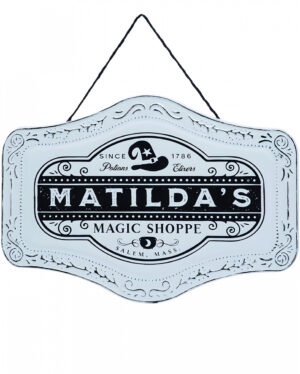 Matilda's Magic Shoppe Zinn Dekoschild 37cm