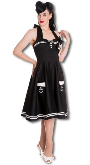 Matrosen Petticoatkleid schwarz XS / 34