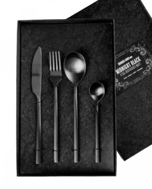 Midnight Black 4-tlg. Besteckset Matt Schwarz