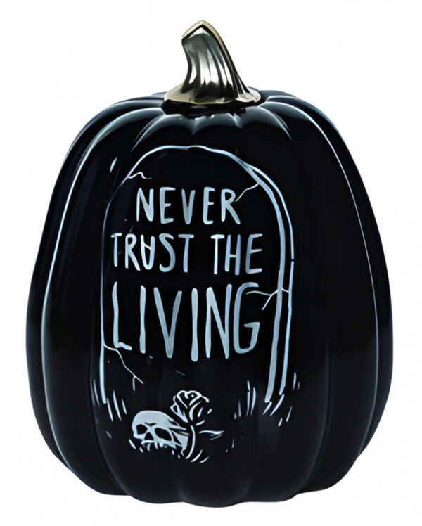 Never Trust the Living Gothic Kürbis Deko 24cm