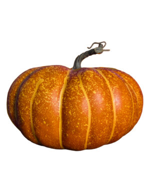 Oranger Gesprenkelter Deko Kürbis 26x17cm