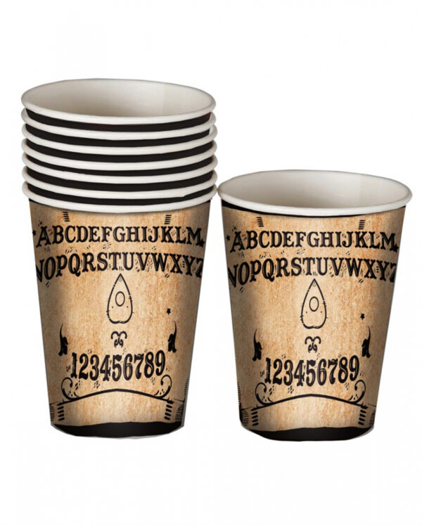Ouija Brett Pappbecher 8 St.