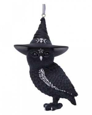 Owlocen Hexeneule Weihnachtskugel 12cm