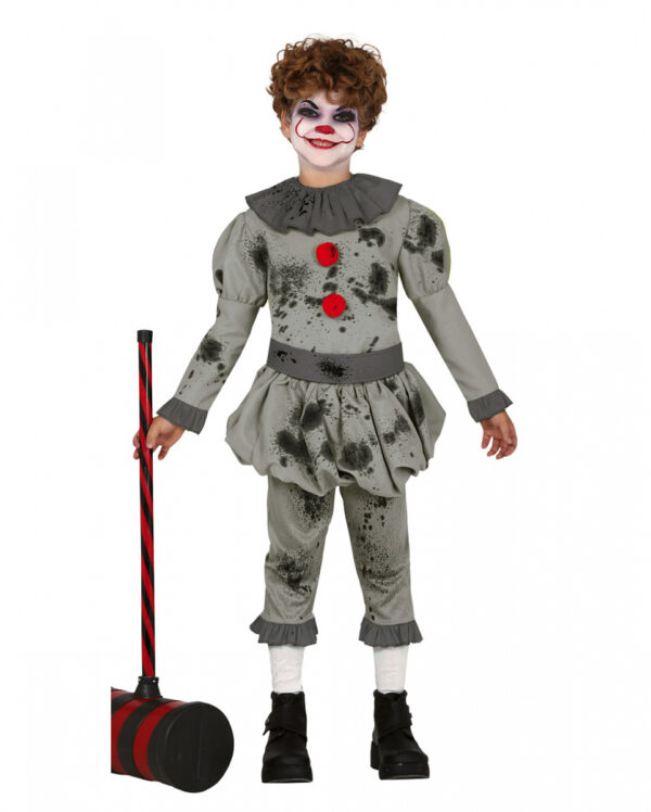 Pepe der Horrorclown Kinder Kostüm XL