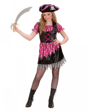 Pink Fantasy Piratin Kinderkostüm S