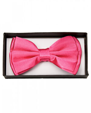 Pinke Satin Fliege Deluxe