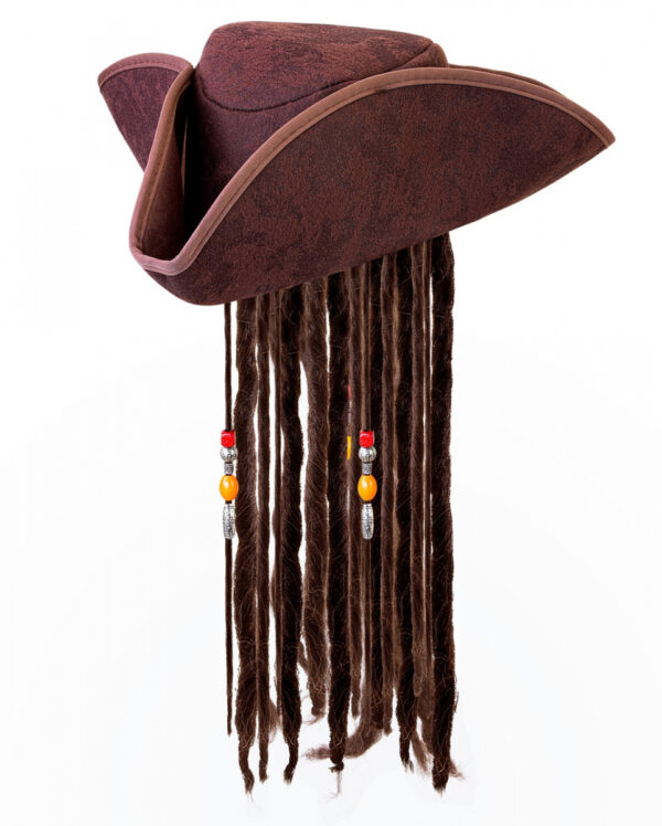 Piraten Dreispitz mit Dreadlocks