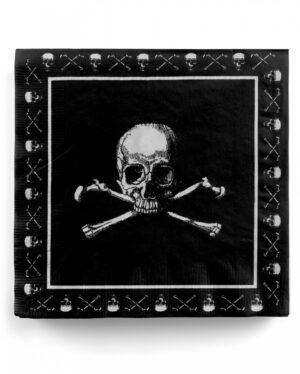 Piraten Totenkopf Servietten 20 St.