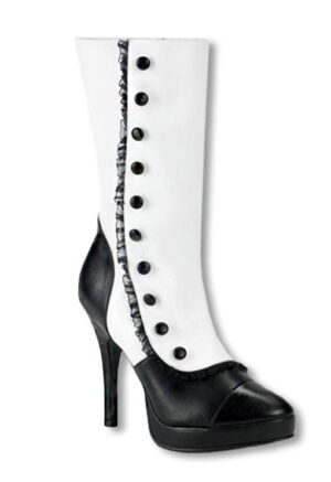 Plateau Stiefelette weiß 36