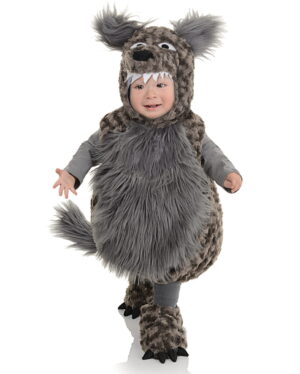 Plüsch Wolf Kleinkinderkostüm L