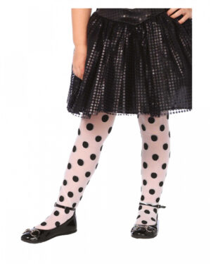 Polkadot Strumpfhose für Kinder als Kostümzubehör