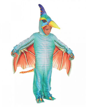 Pterodactylus Flugdino Kleinkinderkostüm Grün M
