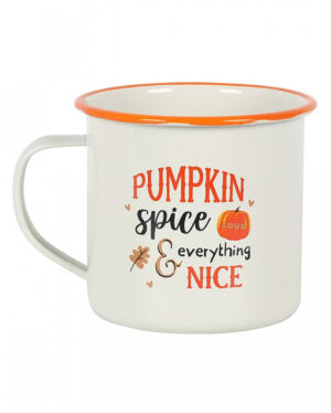 Pumpkin Spice Emaille Becher