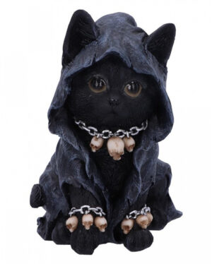 Reaper Katze mit Totenkopf Ketten 16cm