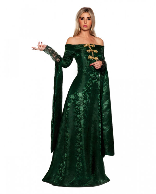 Renaissance Königin Damenkostüm Grün XL