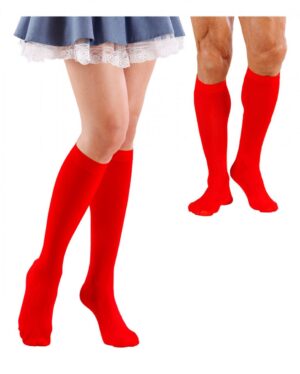 Rote Kniestrümpfe - Unisex