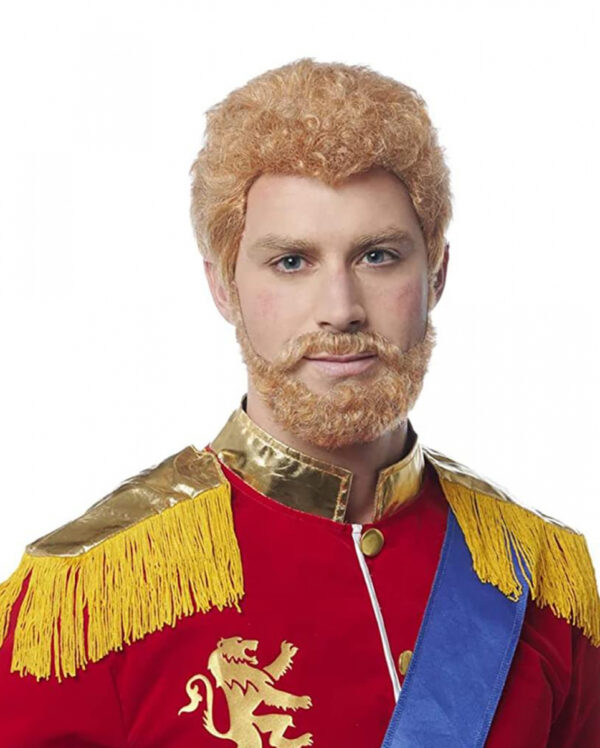 Royaler Prinz Perücke & Bart
