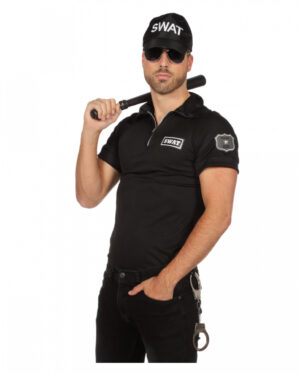 SWAT Agent Herren Kostüm-Shirt 58