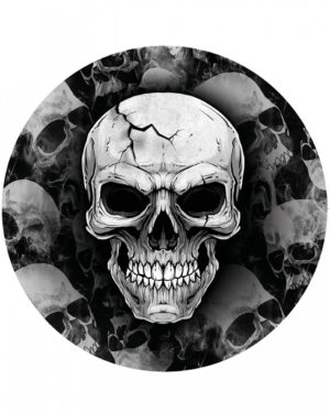 Scary Skull Pappteller 6 St.