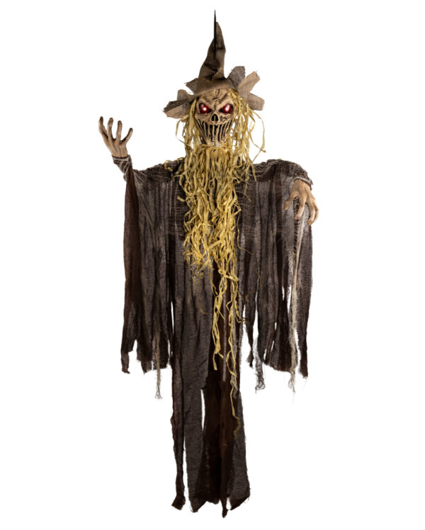 Schaurige Fetzen Vogelscheuche Animatronic mit Licht