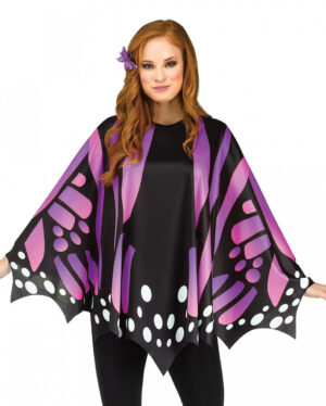 Schmetterlings Flügel Poncho Lila