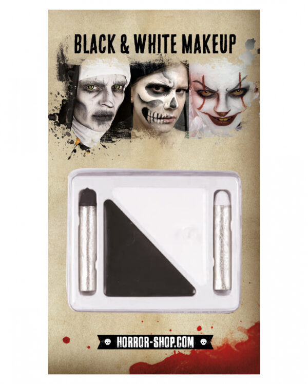 Schwarz & Weiß Make Up Set
