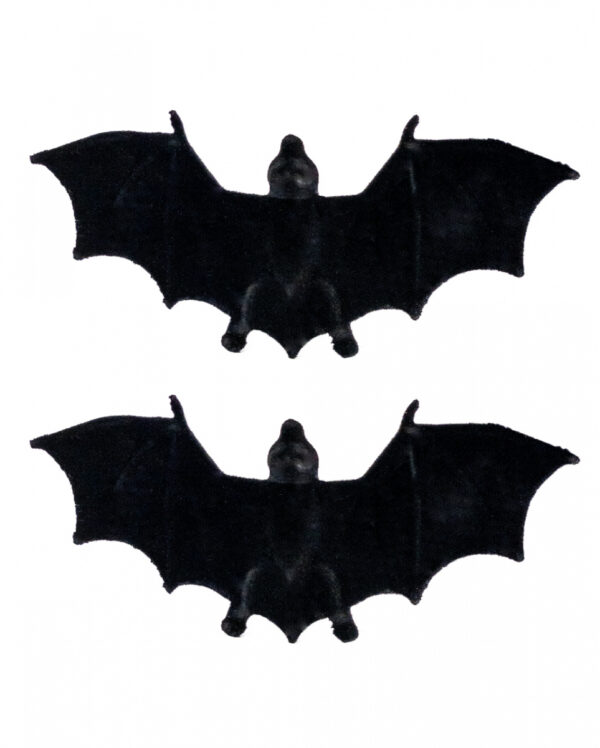 Schwarze Fledermaus Beflockt 2 St.