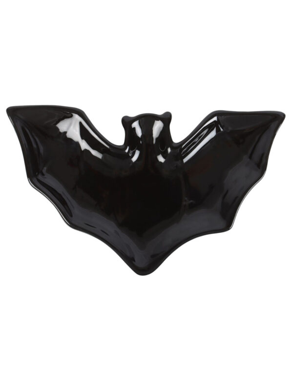 Schwarze Fledermaus Schmuckschale 20cm
