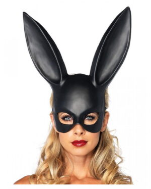 Schwarze Hasenmaske