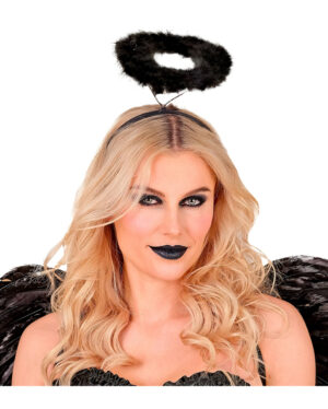 Schwarze Marabou Heiligenschein