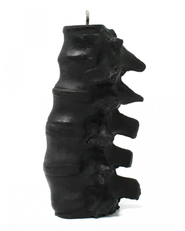 Schwarze Wirbelsäulenkerze 13cm