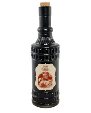 Schwarze Zaubertrankflasche "Vampir Blut" 23cm
