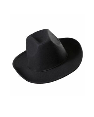 Schwarzer Cowboy Hut aus Filz
